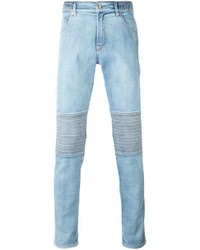 Мужские голубые зауженные джинсы от Kenzo