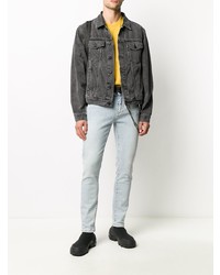 Мужские голубые зауженные джинсы от Off-White