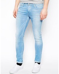 Мужские голубые зауженные джинсы от Pepe Jeans
