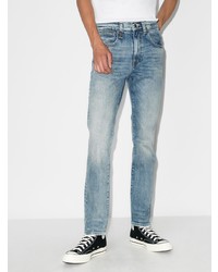 Мужские голубые зауженные джинсы от R13