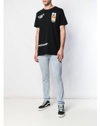 Мужские голубые зауженные джинсы от Off-White