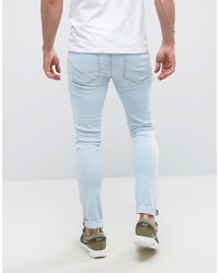 Мужские голубые зауженные джинсы от Asos