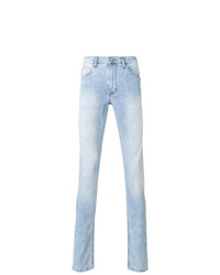 Мужские голубые зауженные джинсы от Versace Jeans