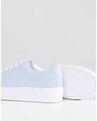 Женские голубые кеды от Asos