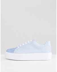 Женские голубые кеды от Asos