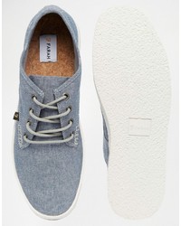 Мужские голубые кеды от Farah