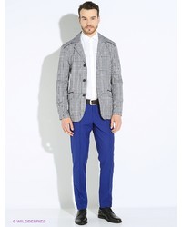 Мужские голубые классические брюки от Absolutex