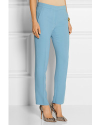 Женские голубые классические брюки от Rochas