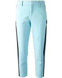 Женские голубые классические брюки от MSGM