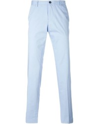 Мужские голубые классические брюки