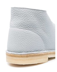 Голубые кожаные ботинки дезерты от Clarks Originals