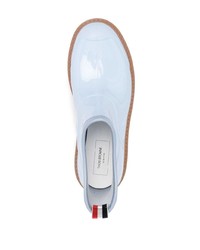 Мужские голубые кожаные ботинки челси от Thom Browne