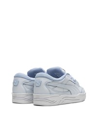 Мужские голубые кожаные низкие кеды от Puma