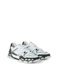 Мужские голубые кожаные низкие кеды от Jimmy Choo