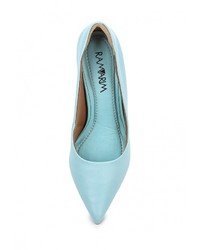 Голубые кожаные туфли от Ramarim