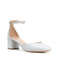 Голубые кожаные туфли от Chloé