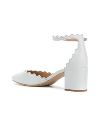 Голубые кожаные туфли от Chloé