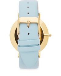 Женские голубые кожаные часы от RumbaTime