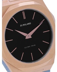 Мужские голубые кожаные часы от D1 Milano