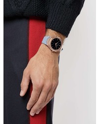 Мужские голубые кожаные часы от D1 Milano