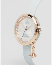 Женские голубые кожаные часы от Vivienne Westwood