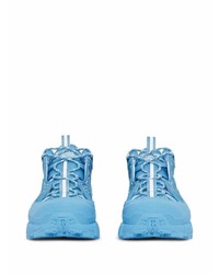 Мужские голубые кроссовки от Burberry