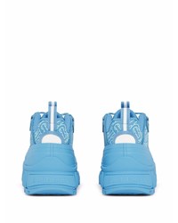 Мужские голубые кроссовки от Burberry