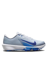 Голубые низкие кеды с шипами