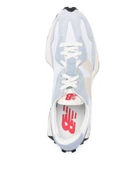 Мужские голубые низкие кеды от New Balance