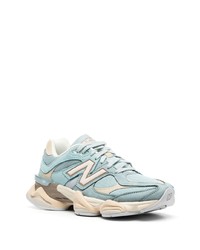 Мужские голубые низкие кеды от New Balance