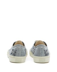 Мужские голубые низкие кеды от Maison Margiela