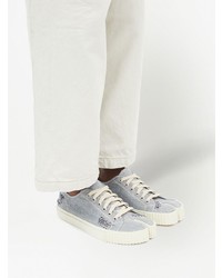 Мужские голубые низкие кеды от Maison Margiela