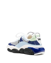 Мужские голубые низкие кеды от Moschino