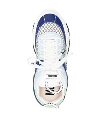 Мужские голубые низкие кеды от Moschino