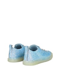 Мужские голубые низкие кеды от Giuseppe Zanotti