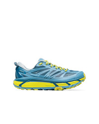 Мужские голубые низкие кеды от Hoka One One