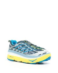 Мужские голубые низкие кеды от Hoka One One