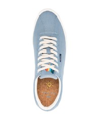 Мужские голубые низкие кеды от PS Paul Smith