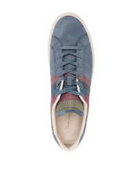 Мужские голубые низкие кеды от Paul Smith