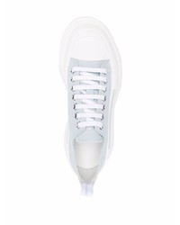 Мужские голубые низкие кеды от Alexander McQueen