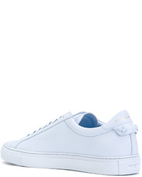 Мужские голубые низкие кеды от Givenchy