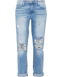 Голубые рваные джинсы-бойфренды от Current/Elliott
