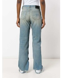 Голубые рваные джинсы-бойфренды от R13
