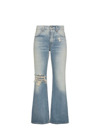 Голубые рваные джинсы-клеш от Adaptation