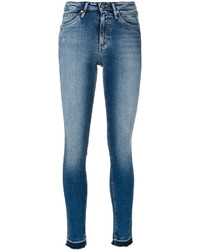 Голубые рваные джинсы скинни от CK Calvin Klein