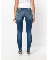 Голубые рваные джинсы скинни от CK Calvin Klein