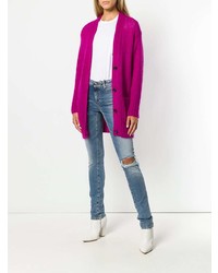 Голубые рваные джинсы скинни от Sportmax