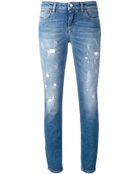Голубые рваные джинсы скинни от Dolce & Gabbana