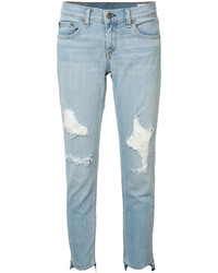Голубые рваные джинсы скинни от Rag & Bone