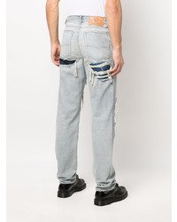 Мужские голубые рваные джинсы от Diesel